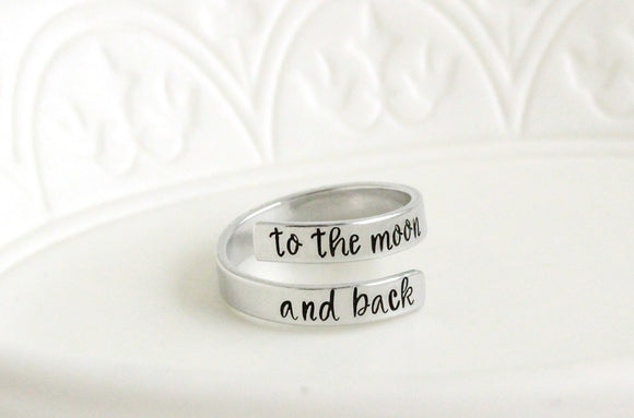 To The Moon And Back Wrap Ring