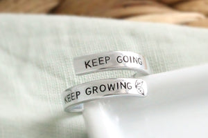Keep Going Keep Growing Wrap Ring
