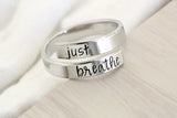 Just Breath Wrap Ring, Nickel-Free and Adjustable