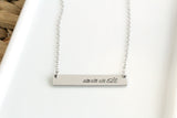 Mama And Baby Bar Necklace
