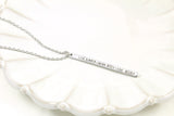 Live Simply Laugh Often Love Deeply Long Bar Necklace