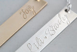 Gold Fill Bar Name Necklace