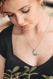 Walk By Faith Oval Forest Necklace