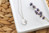 Lavender Oval Necklace