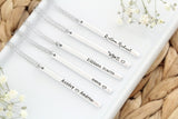 Personalized Long Bar Name Necklace